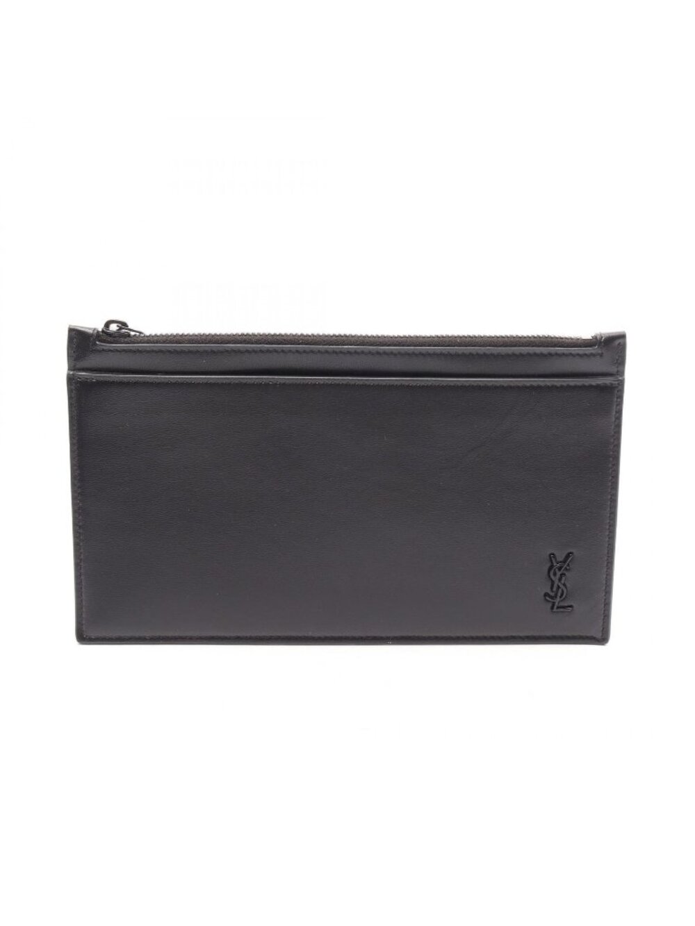 Saint Laurent Paris Pouch Tiny Monogram Bill Black Leather